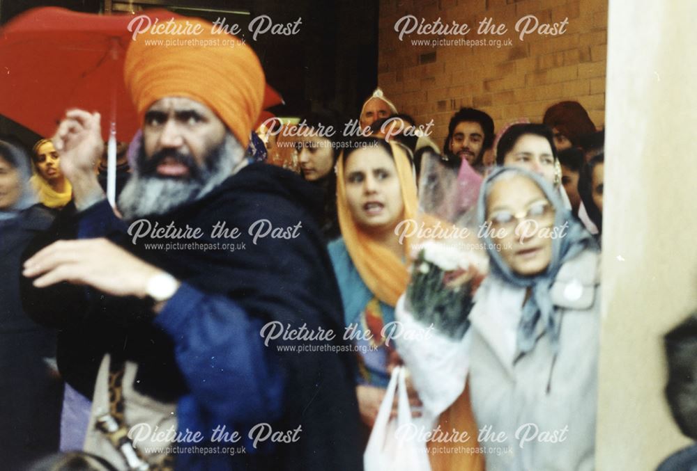 Opening ceremony of Sikh Temple, depicting Guru Arjan Dev Gurdwara, NOrmanton, 1993