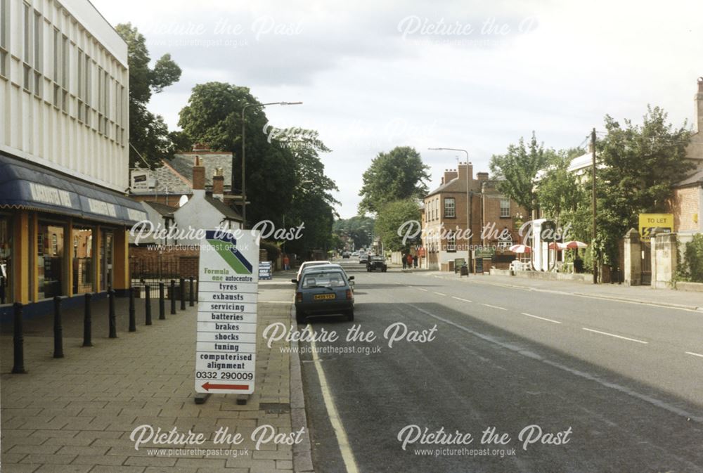 View of Asbourne Road looking away from the city