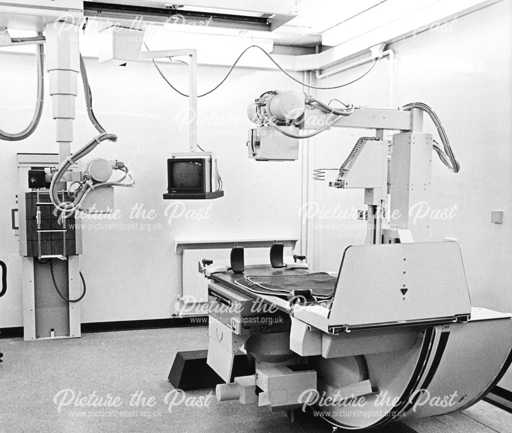 Interior showing the x-ray department at the City Hospital