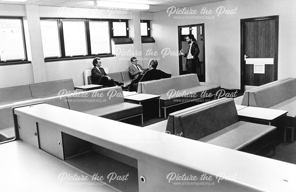 Interior, showing the patients' waiting area in the ante-natal clinic , the City Hospital