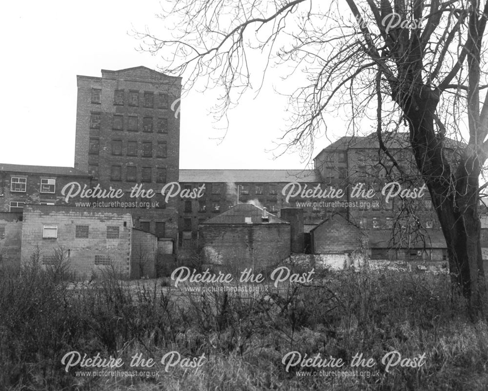 Demolition area adjacent to Bridge Street Mills