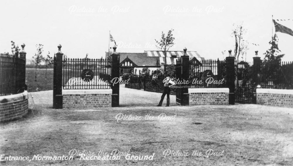 Entrance gates to Normanton Recreation Ground