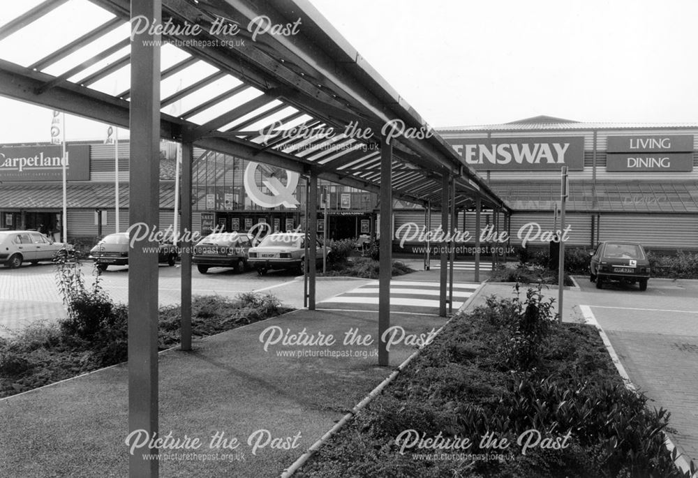 Detail of pedestrian walkway,Meteor Centre