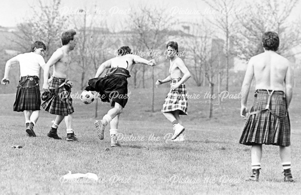 Gaelic football being played at Bass Recreation Ground