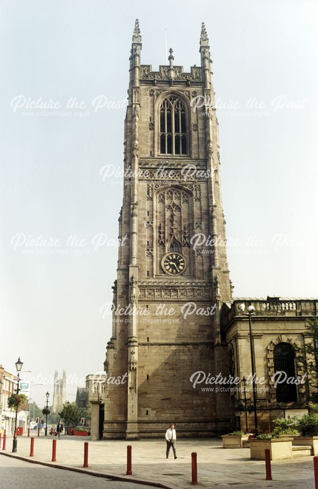 View of All Saints Cathedral tower, looking from Irongate