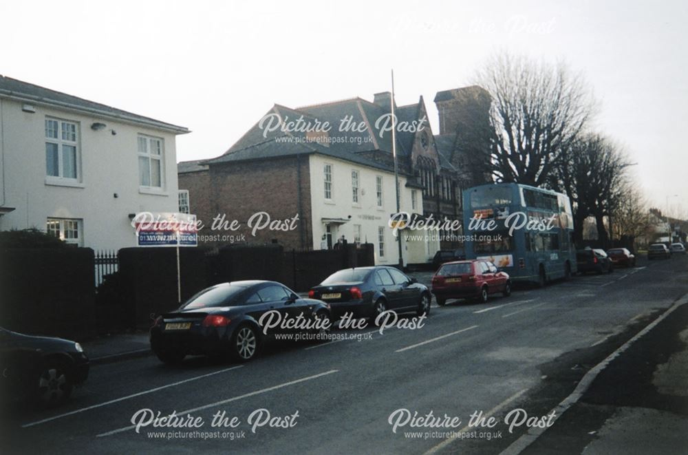 View showing houses on Ashbourne Road about to be demolished, 2004