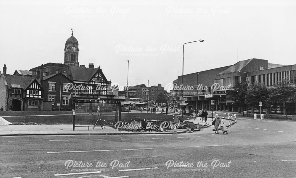 Looking from the Council House towards Guildhall Clock