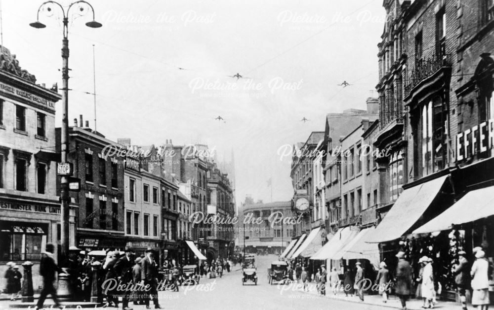 Postcard view of Cornmarket