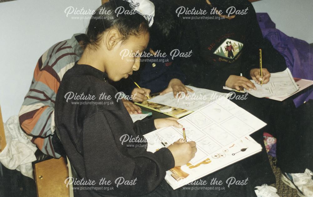 Children from Dale School with Martin Wright Illustrator