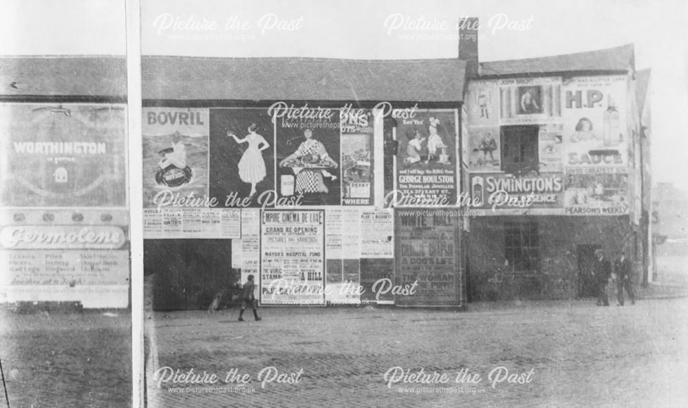 Exterior of a second hand store, 'Messrs Pegg and Ellam Jones