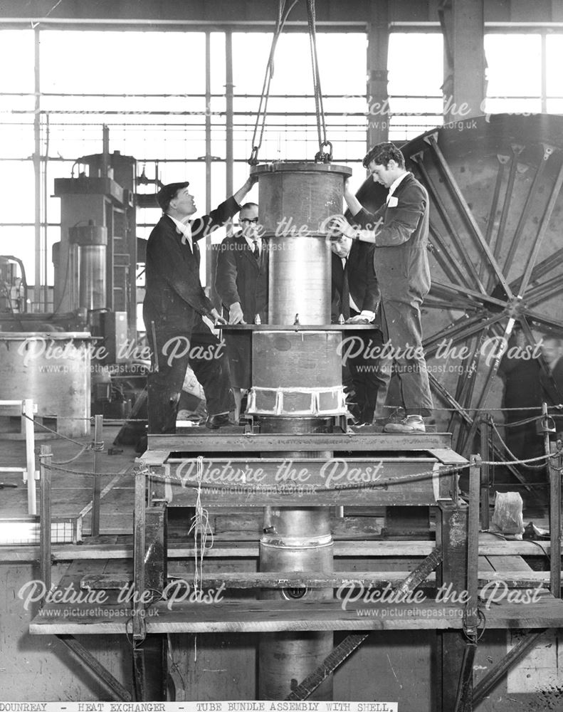 International Combustion Limited - Employees carrying out tube assembly on a Dounreay heat exchanger