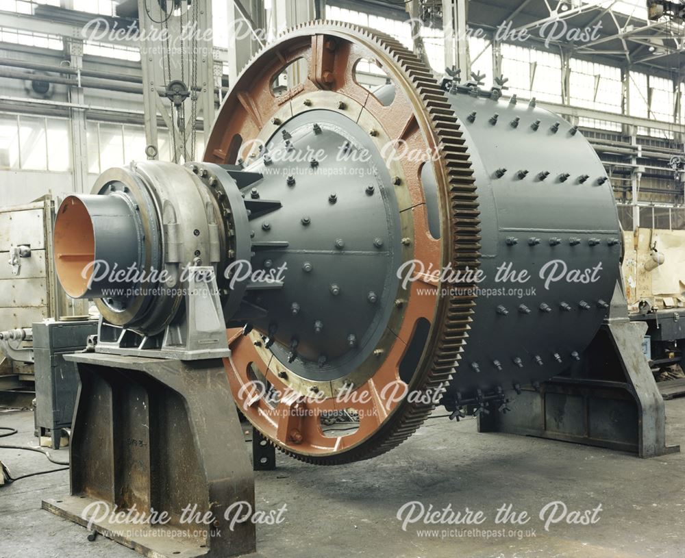 International Combustion Limited - Image of a ball mill ( 9ft x 72') for Hepworth