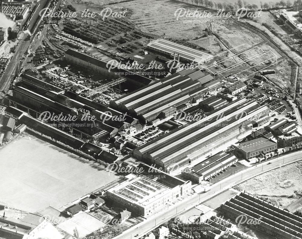 International Combustion limited - Ariel View of Site in black and white