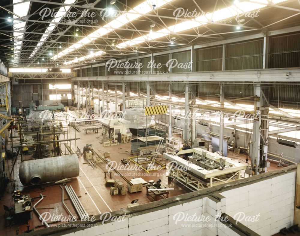 International Combustion Limited - View of the Stainless Steel Workshop showing H.A. Evaporator Shel