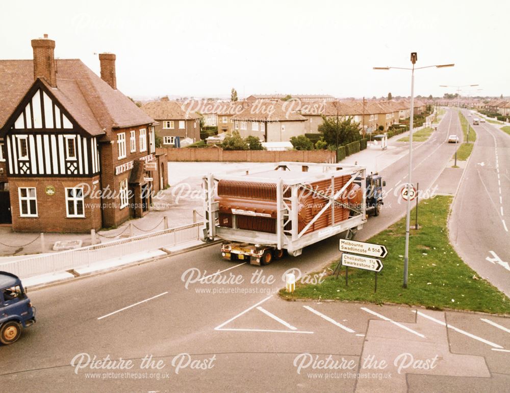 International Combustion - 'Boots' Drum Boiler Convec Module in Transit to Nottingham