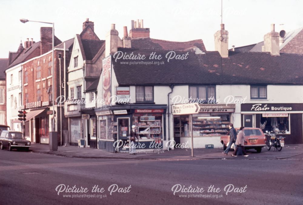 Crossroad of Frair Gate, Ashbourne Road, Brick Street and Uttoxeter Old Road