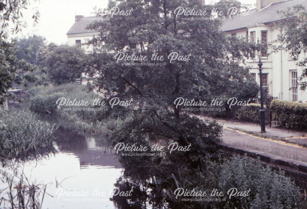 View of Markeaton Brook alongside St. John's Terrace