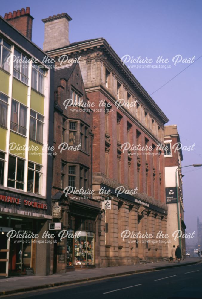 View along Iron Gate with the National Westminster Bank building on the left