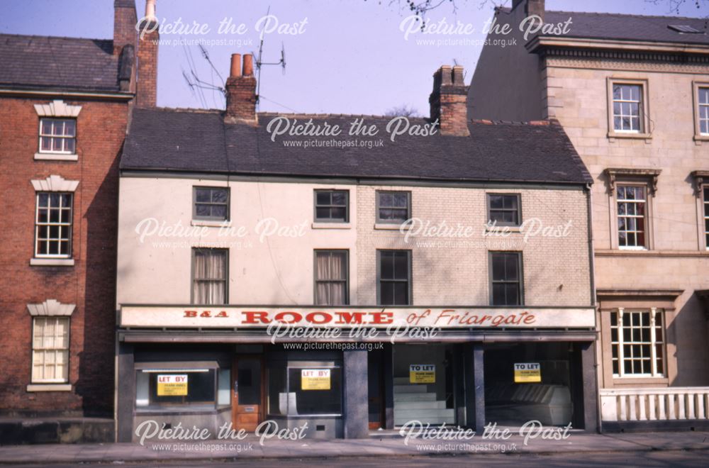 Image of the vacant premises of 'Roomes' the fishmongers on Friar Gate