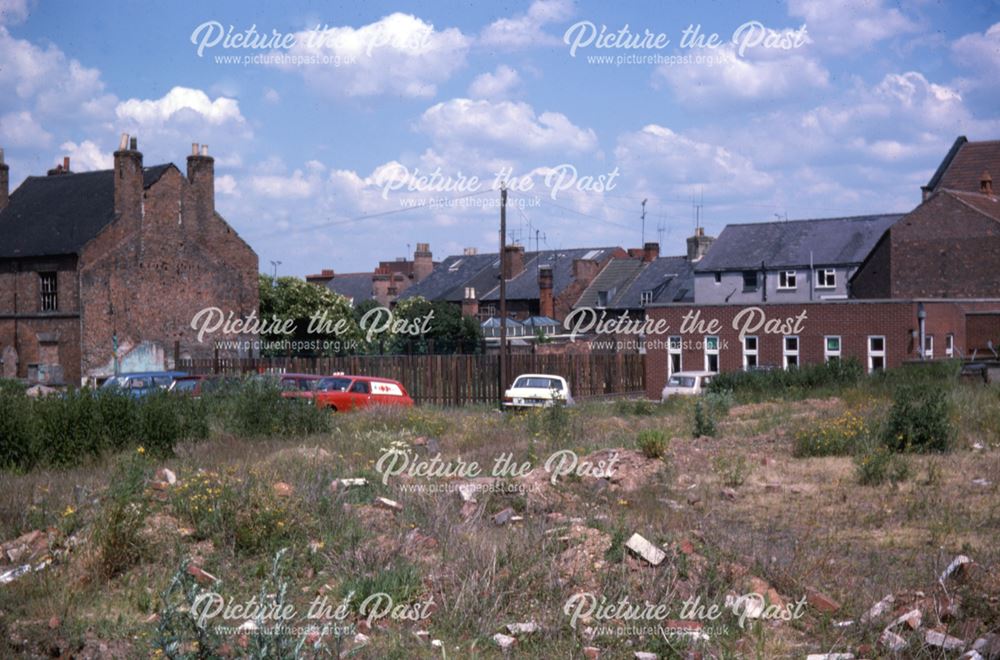 View of waste ground on Wilmot Street