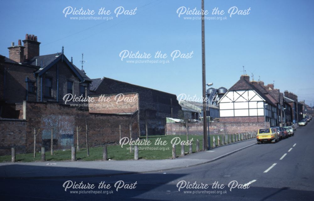 View of Stepping Lane (off Uttoxeter Old Road)