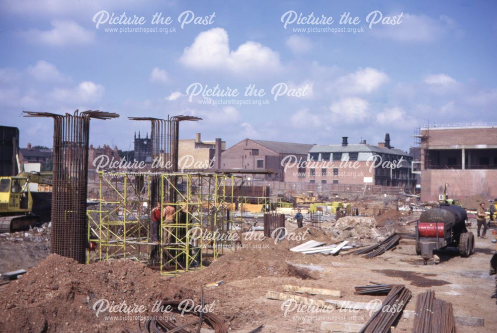 View from Traffic Street of the Eagle Centre shopping centre under construction