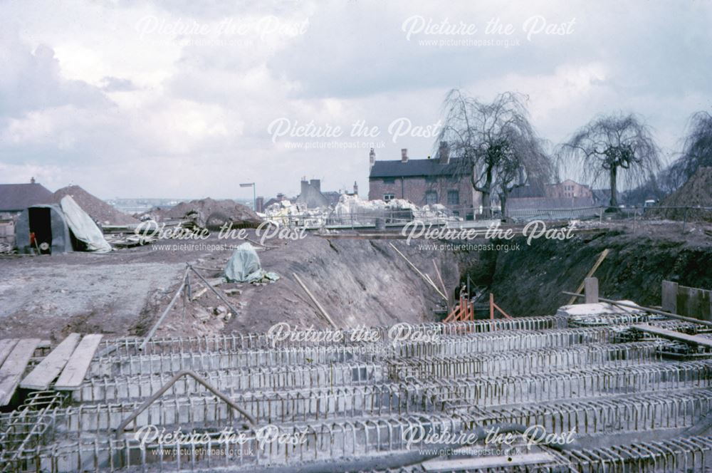 Making of underpass on the site of St Alkmund's Church