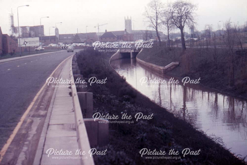 Station Approach and Mill Fleam, Derby, 1974