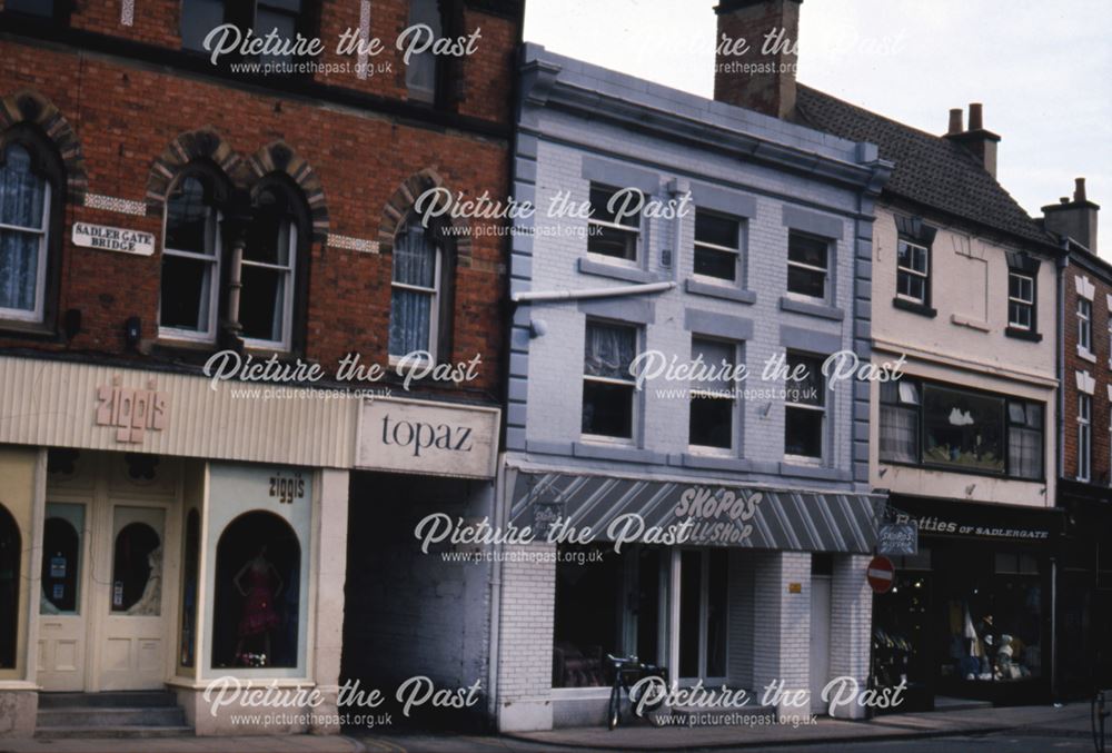 Shops along Sadler Gate