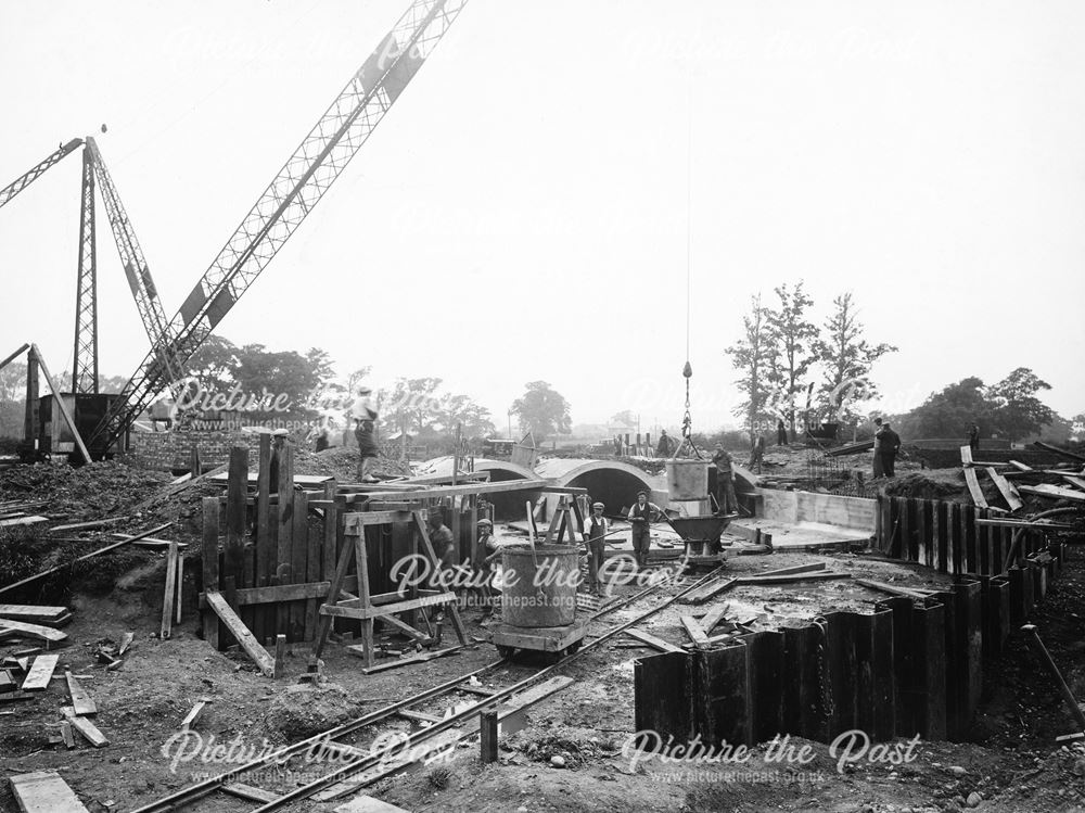 New Town planning bridge under construction 