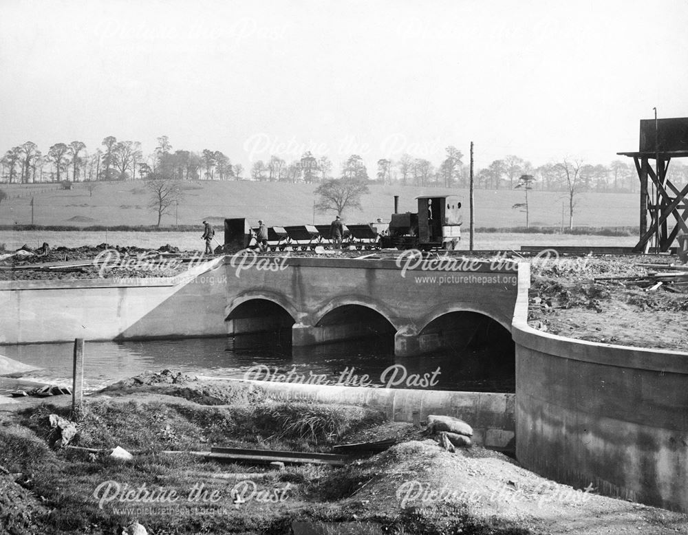 View of the construction of the Town Planing Road Bridge