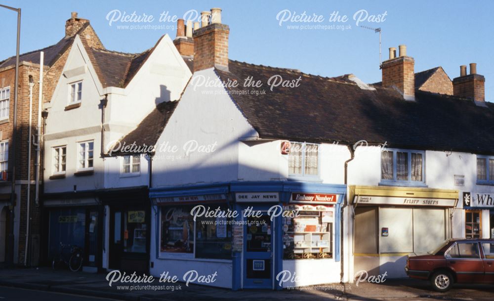 Shops on the corner of Brick Street