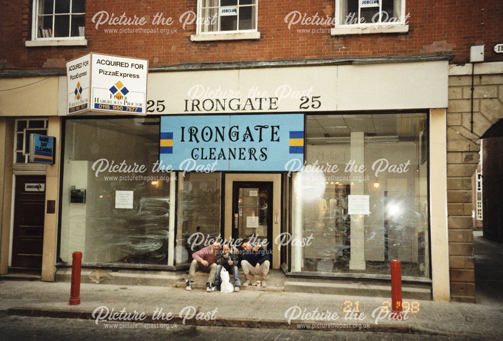 Empty premises of the Irongate Cleaners prior to redevelopment into Pizza Express