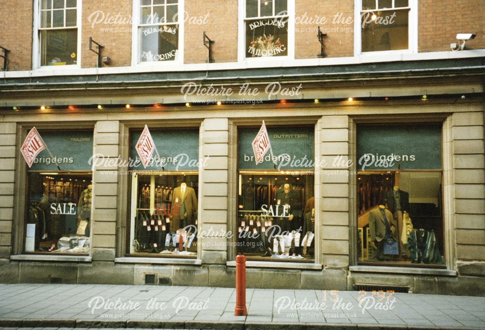 Brigdens Menwear store, prior to relocation 