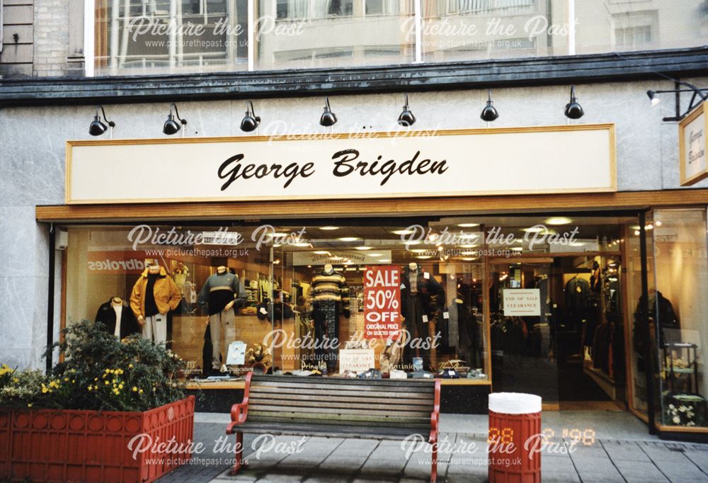 Newly refurbished and renamed George Brigden menswear store