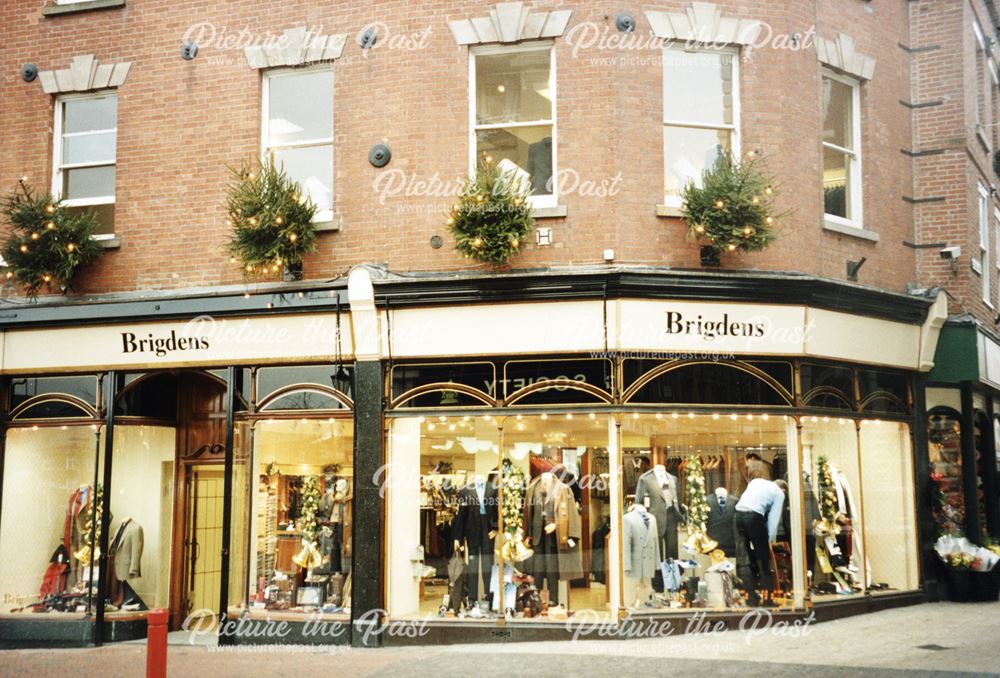 Newly refurbished Brigdens menswear, previously Cunninghams