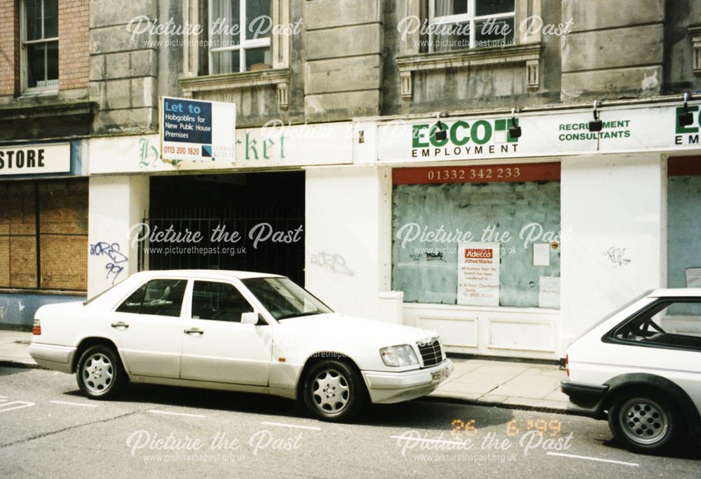 Vacated premisies and entrance to the Haymarket prior to redevelopment