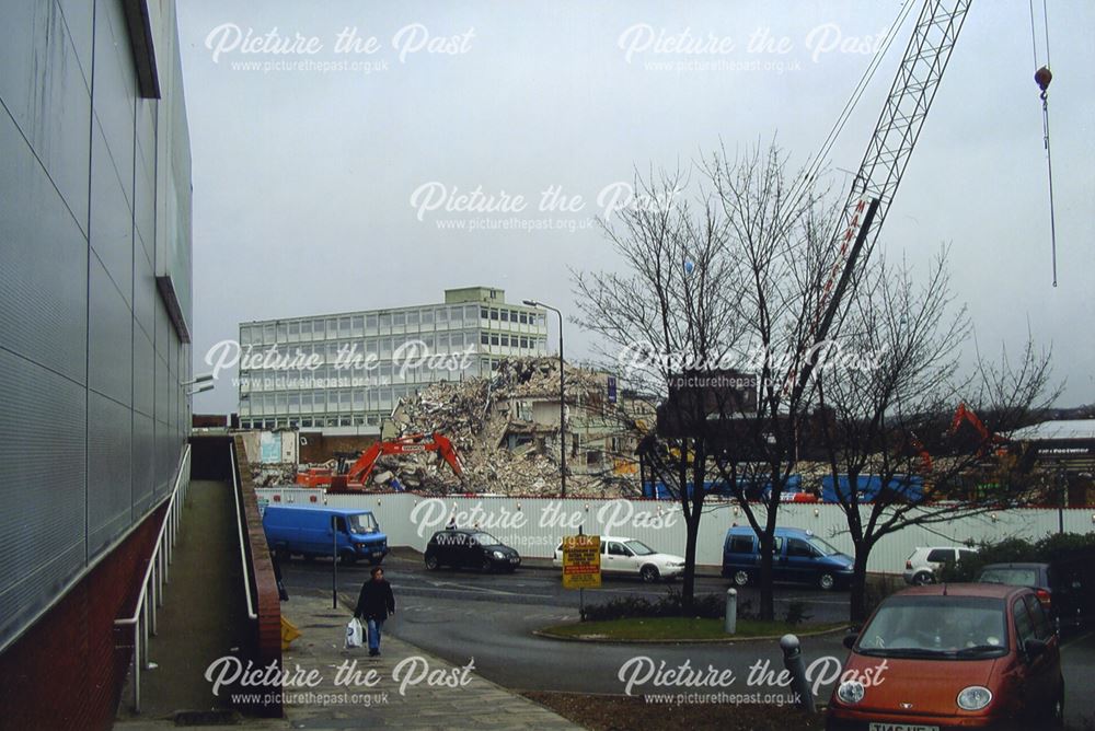 Demolition of Main Centre for development, Derby, 2005