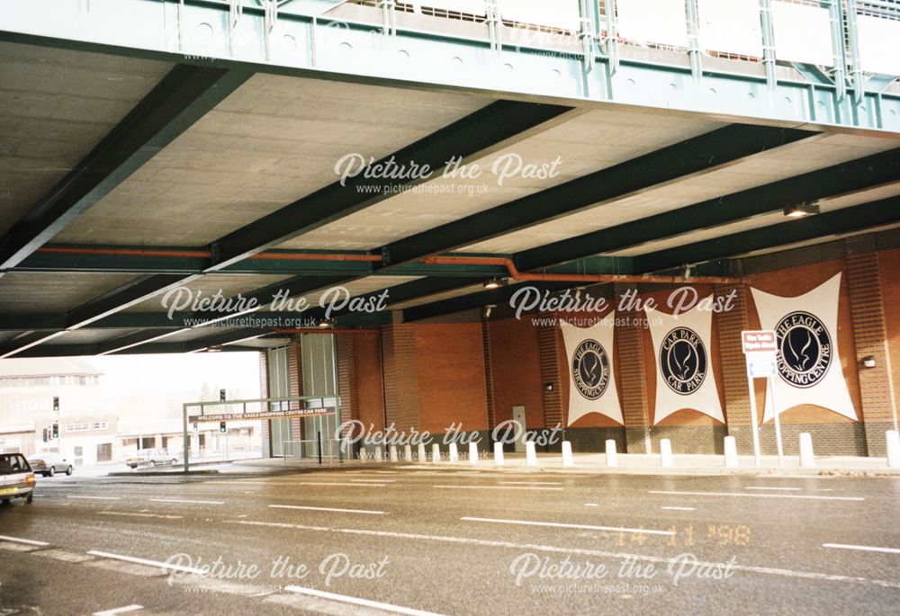 View of the underpass of the Cock Pitt Island car park, 1998