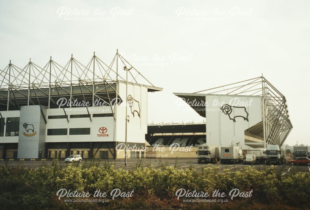 Completed view of Pride Park Stadium, 1997