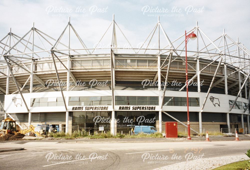 Completed view of Pride Park Stadium, 1997