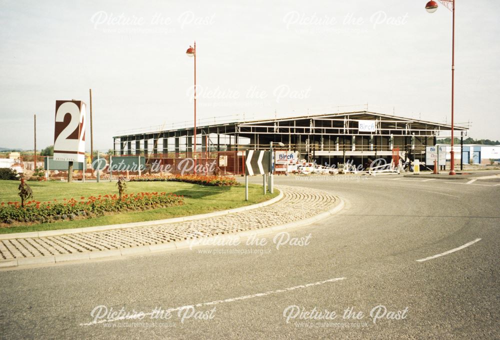 Construction of new commercial premises on Pride Park, 1998