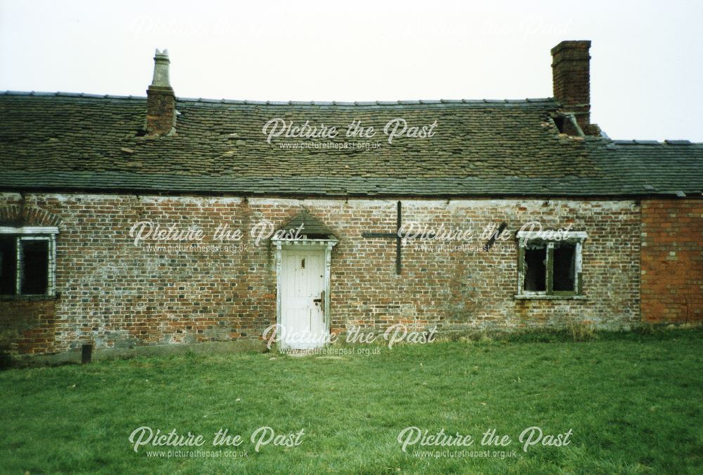 2 images of 'Knowle Hill' hisoric cottage, prior to restoration by The Landmark trust, Ticknall, 199