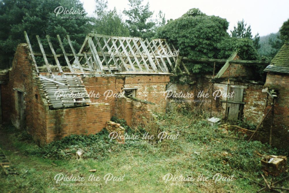 2 images of 'Knowle Hill' hisoric cottage, prior to restoration by The Landmark trust, Ticknall, 199