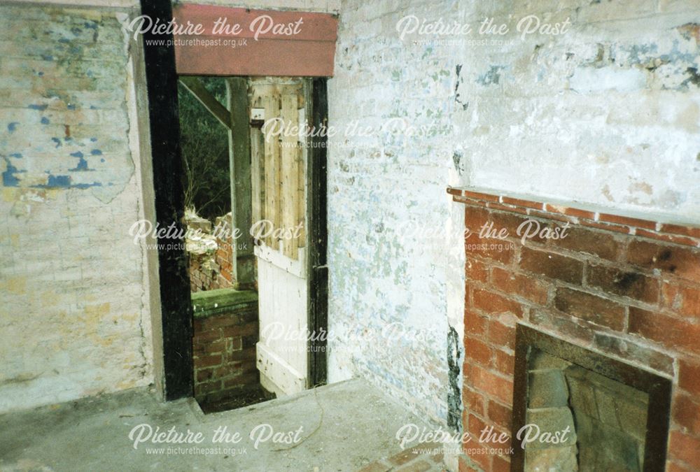 Image of the interior of Knowle Hill, historic cottage with caves and tunnels, Ticknall, 1990