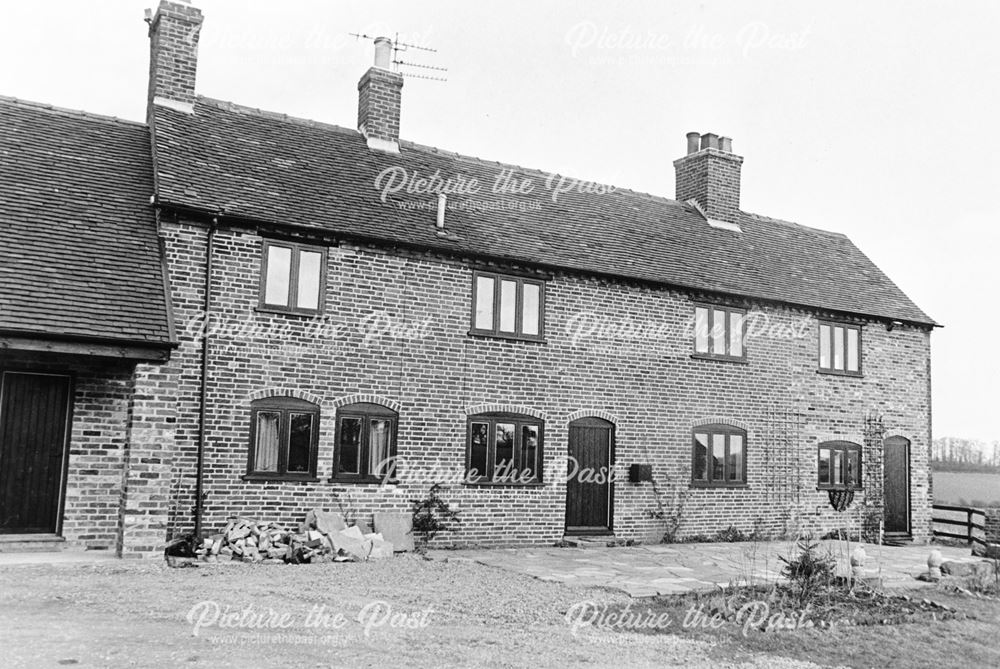 Exterior view of the White Leys Cottage, Ticknall, c 1986