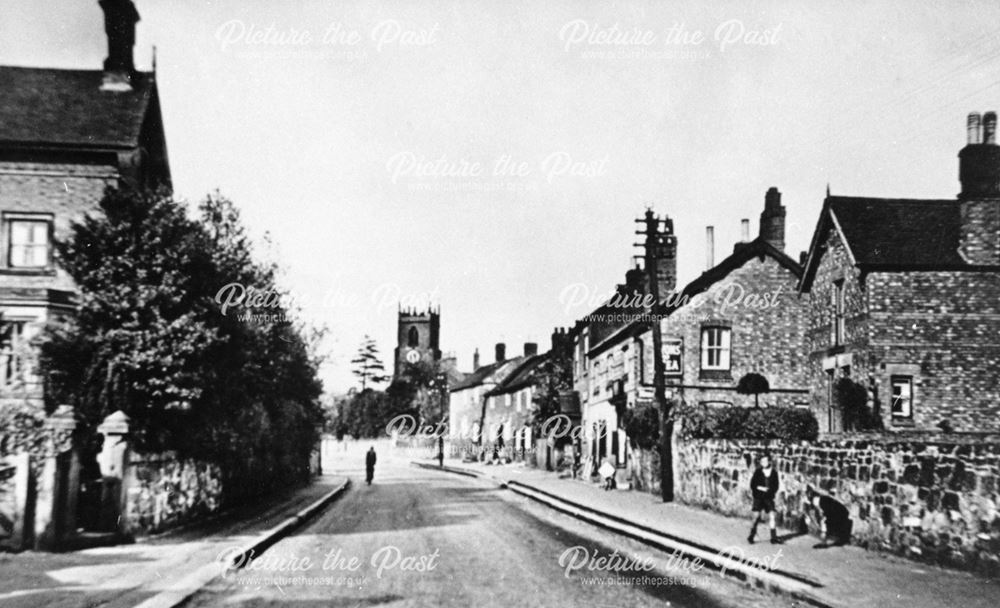 View along High Street, Chellaston, c 1950