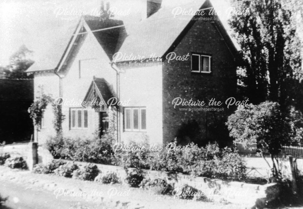 View of house on Back Lane at Chellaston, c 1950