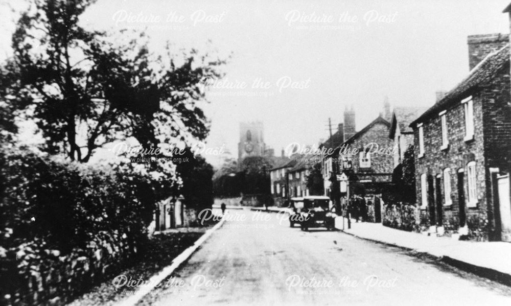 View along High Street, Chellaston, c 1950