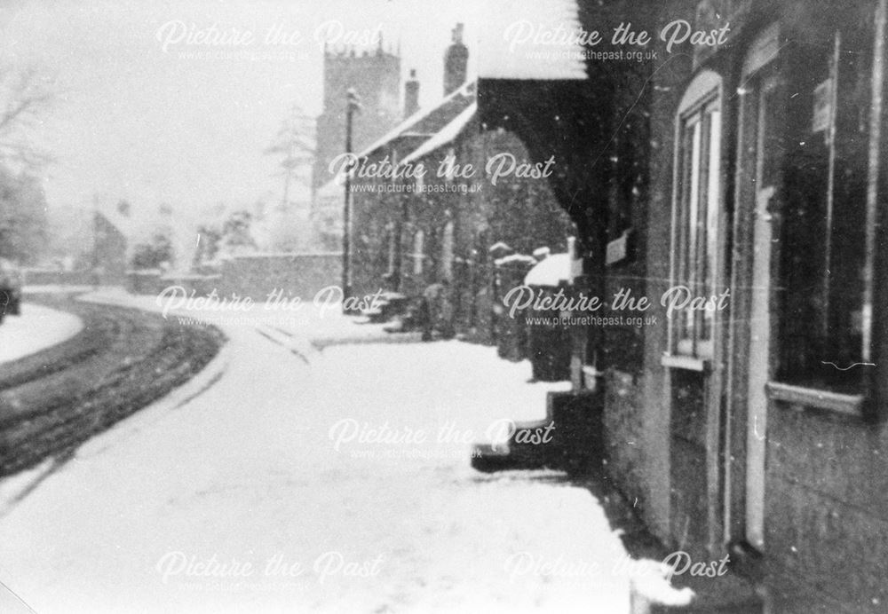 View along High Street, Chellaston, c 1950